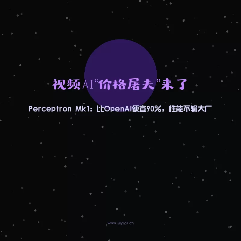 Perceptron Mk1视频AI模型 性价比之王