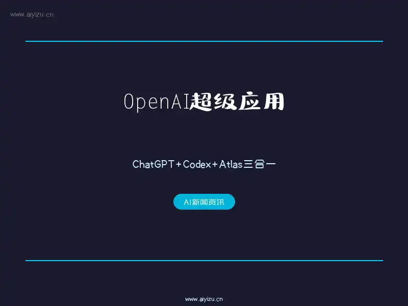 OpenAI超级应用 ChatGPT Codex Atlas 三合一