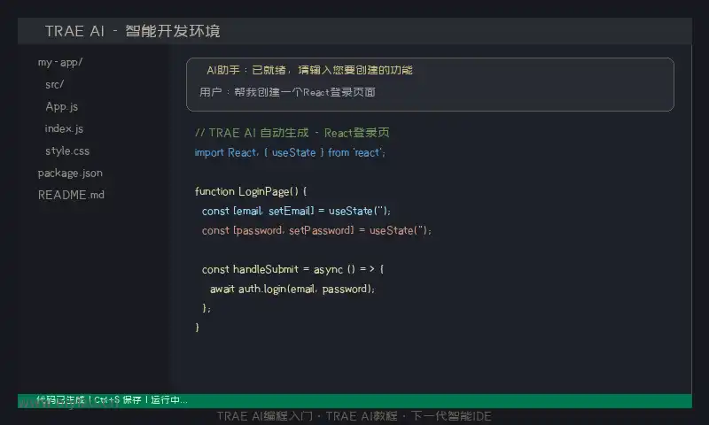 TRAE AI智能IDE界面展示-下一代智能IDE