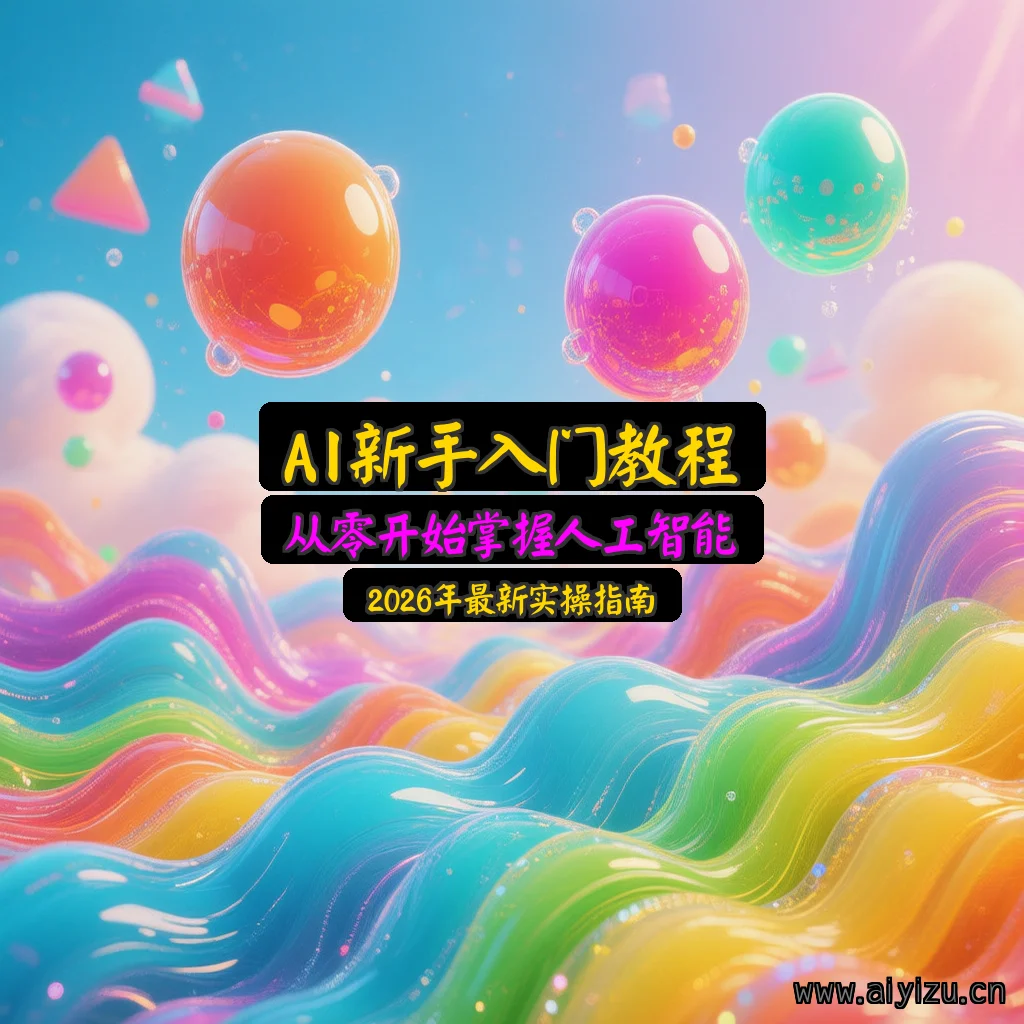 AI新手入门教程封面图 - 2026年最新实操指南