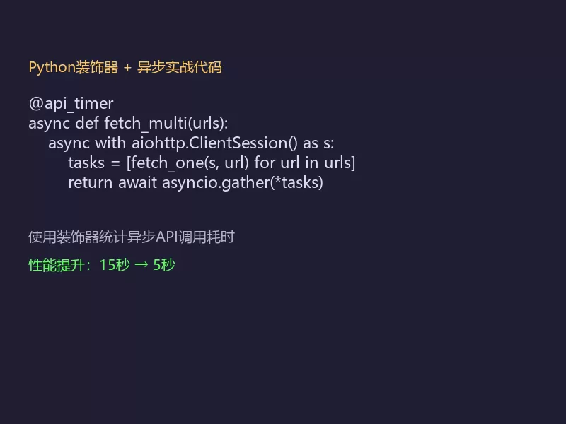 Python装饰器异步编程代码示例