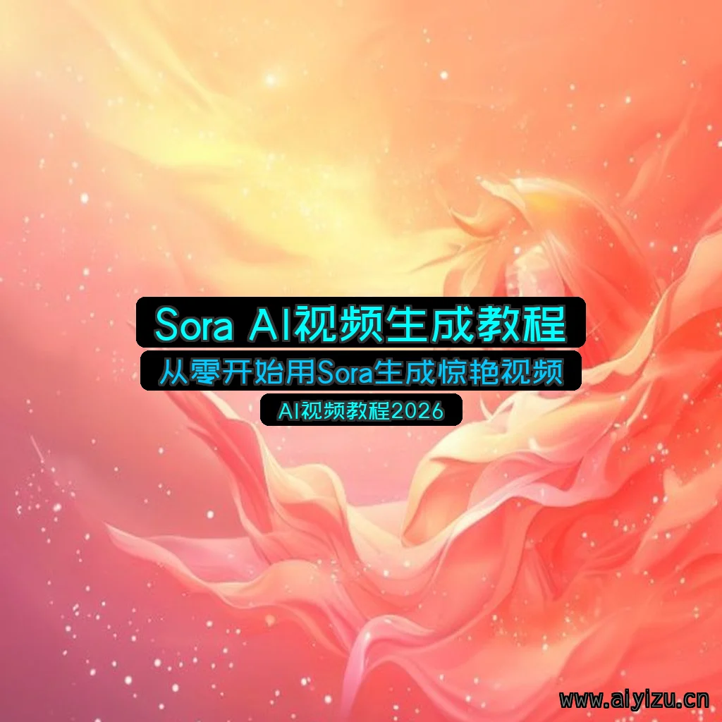 Sora AI视频生成教程封面图