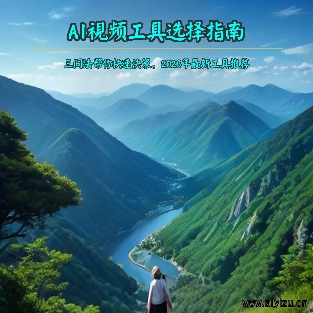 AI视频工具选择思维导图