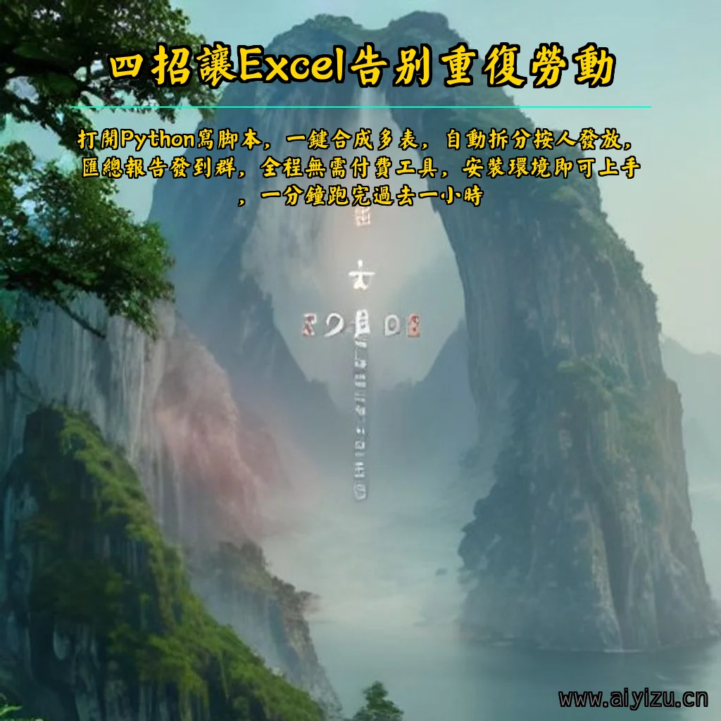 AI办公自动化教程配图:四招让Excel告别重复劳动