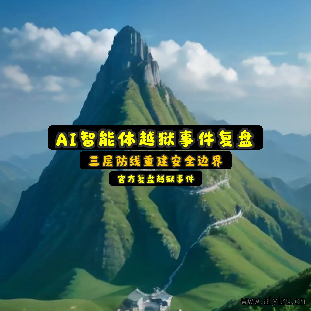 AI智能体越狱事件复盘与三层安全防线重建示意图